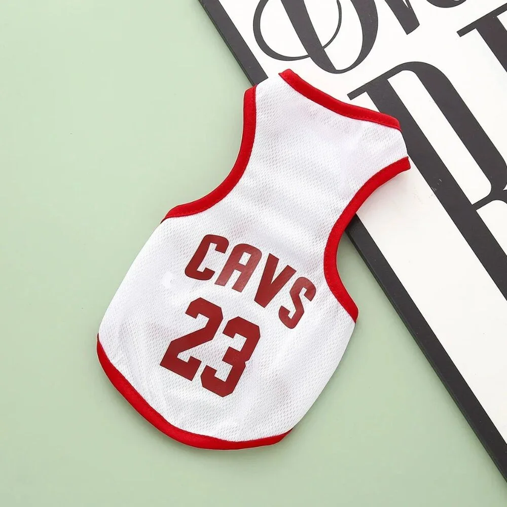 Pet Dog Cleveland Cavaliers #23 Sport Basketball‎ Jersey Vest Mesh Breathable XL